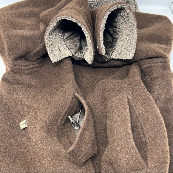 Peruvian Link Alpaca Wool Lined Zip Up Barn Jacket Coat Size M Sherpa Fleece - Picture 13 of 16